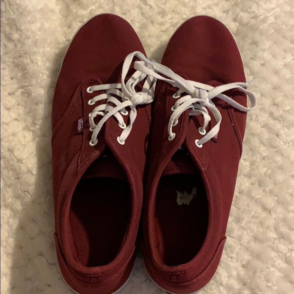 Maroon vans